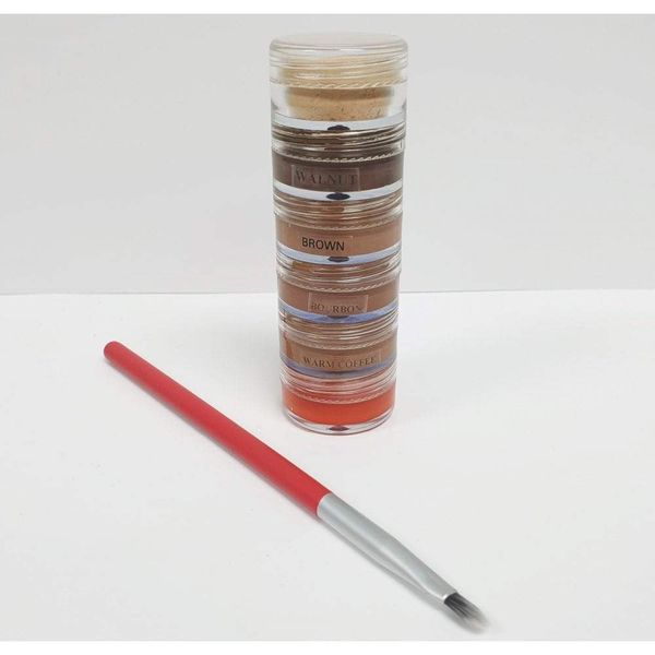 Veil Cover Cream Veins Concealer & Colour Corrector Stack with Setting powder & Brush (Dark)