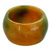 Feng Shui Import Big Band Yellow Jade Ring for Men