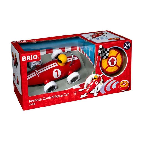 BRIO 30388 Remote Control Race Car - Interactive Racing Toy for Toddlers | Age Appropriate Design | High Impact-Resistant Plastic | Skill Development | Safety Assured