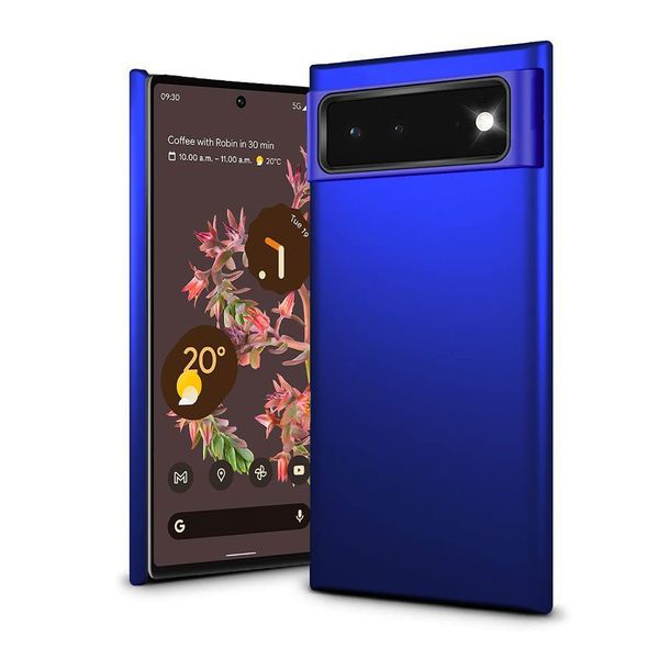 Google Pixel 6 Case Ultra Slim Thin Armour Hard Case Matte Rubberized Cover For Google Pixel 6 (Blue)