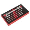 Sealey AK2652 5pc Flexi-Head Flare Nut Spanner Set