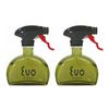 Evo Glass Non Aerosol Oil Sprayer Bottle for Cooking Oils 2 Pack 6oz Green