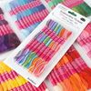 12PCS Embroidery Thread,Cross Stitch Threads,Gradient Sewing Thread,B racelet Thread for Sewing,Knotting-Yellow