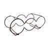 Dependable Industries Stackable Steel Wine Rack 5-Bottle Free Standing Countertop Holder Bronze
