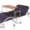 Extendable Bed Table (Side Table) with Wheels Adjustable Height/Width Brown
