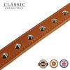 Ancol Leather Stud Collar Tan 26-31cm Size 2