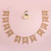 Weddingstar "Best Day Ever" Natural Bunting, Burlap