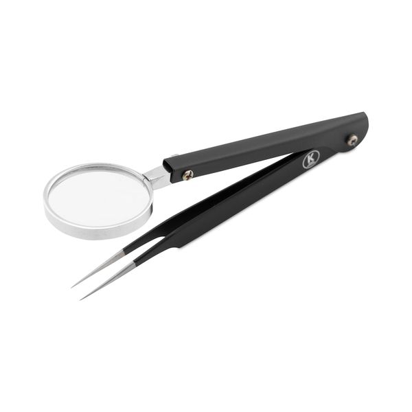 K-Pro Tweezer with Magnifying Glass Stainless-Steel