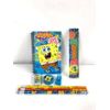 SPONGEBOB SQUAREPANTS Stationary 2X Set - Pencil Eraser Ruler small notes pad