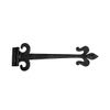 Renovators Supply Black Gate Strap Hinge 18" Wrought Iron Flush Mount Door Hinge