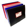 Pack of 10 A4 Clearview Blue Box File with Elastic Closure