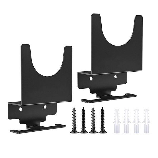 Perfk 2pcs Angle Grinder Holder Polisher Holder Storage Rack Wall Mount Bracket Home Shop Workbench Hand Sander Tool