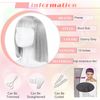 Short Grey Wigs with Bangs, Bob Hair Wigs Colored Wig with Flat Bangs Party Wigs Stretchy Close End Stocking Wigs Cap Colorful Decorations Cosplay Wig Hairpieces Synthetic Hair Wig for Women Ladies