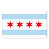 CafePress Chicago City Flag Rectangle Sticker Rectangle Bumper Sticker Car Decal