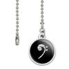 GRAPHICS & MORE Sheet Music Bass Clef Music Ceiling Fan and Light Pull Chain