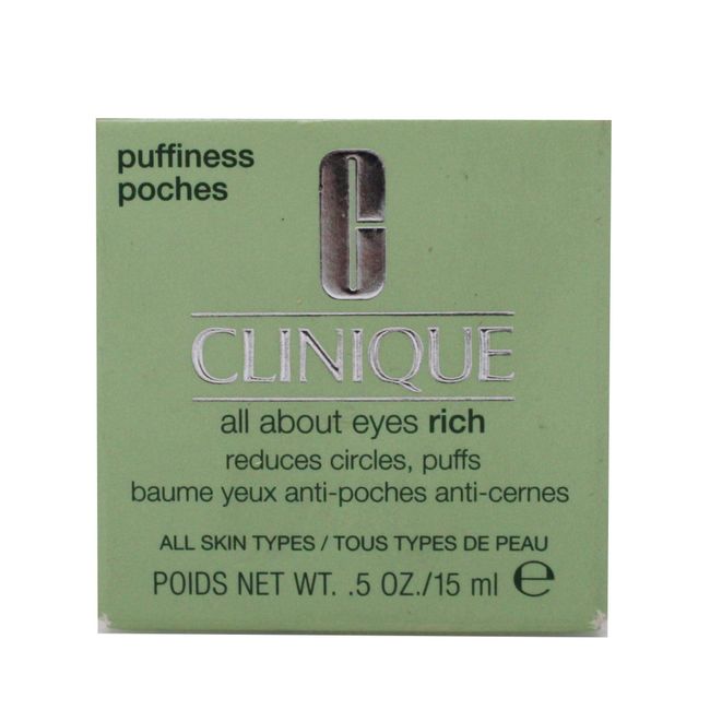 Clinique All About Eyes Rich 15 Ml Zengin Göz Çevresi Kremi 1 Paket (1 X 15 Ml)