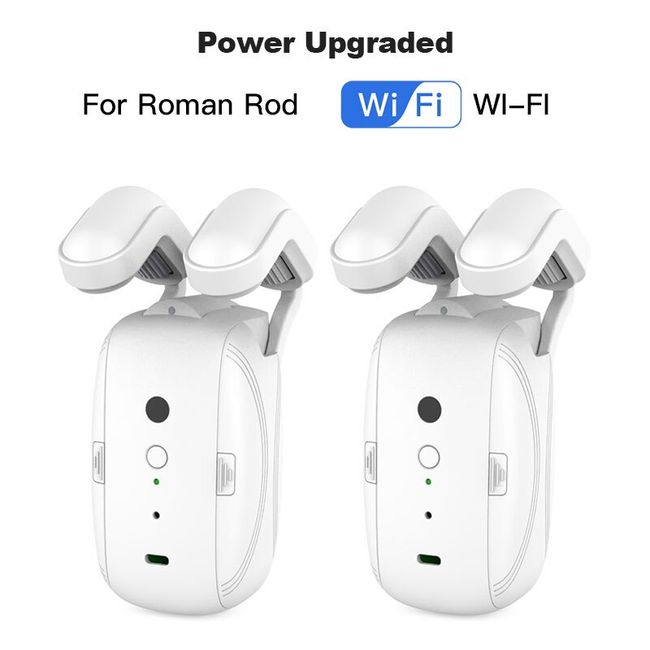 Intelligent Curtain Motor Electric Curtain Robot Automatic Opener No Wiring  Support APP Remote Control Timer Setup & Sensing Compatible with Home for  Roman Rod 