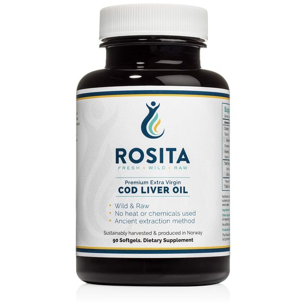 Rosita Extra Virgin Cod Liver Oil Softgels, 90 Count