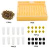 138X Beekeeping Rearing Cup Kit Bee Queen Cages Roller Beekeeper Equipment Tool