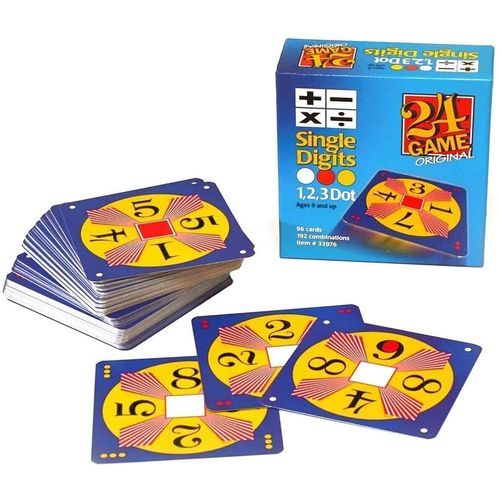 NEW 24 Game 96-card deck: Single Digits Math Card Game
