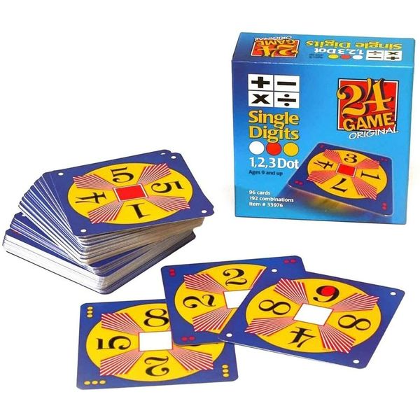 NEW 24 Game 96-card deck: Single Digits Math Card Game