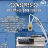 Supplying Demand 7432P136-60 31991701 Gas Range Bake Igniter Replacement Model Specific Not Universal