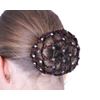 QHP Diamante Hair Net with Faux Pearl (Red)