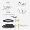 TATOFY Mouse Charger Compatible with Magic Mouse 2 (Lighting) Grip with Wireless Charging Support, Ergonomic Base (Black)