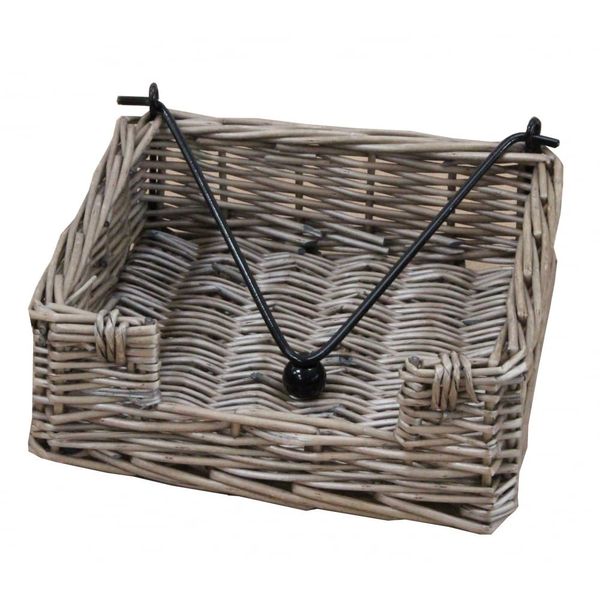 Antique Wash Napkin Holder Basket
