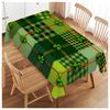Walmsco Tablecloth Green Clover Decor For Dining Room Kitchen Rectangular Table Cover 132 * 178cm