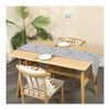 70 Inch Banquet Table Runner, Modern Geometric Patterns Table Runner Gray Black for Home Decoration