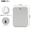YEAKE Tabletop Mirror, Hand Mirror, Tabletop Mirror, Portable Folding Mirror, Makeup Mirror, Stand Mirror, Tabletop and 90° Rotating Actress Mirror with Support, Gray