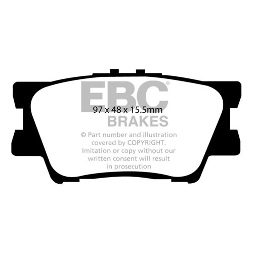 EBC Brakes Redstuff 3000 Series Sport Brake Pad Set DP31793C to Fit TOYOTA,LEXUS,PONTIAC