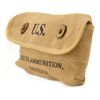 US WW2 Canvas Shotgun Shell Ammunition Pouch Marked JT&L 1942