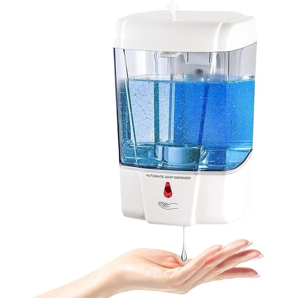 Touchless Wall-Mounted Automatic Soap Dispenser, 600ml Hand Sanitizer Dispenser