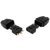 Permaplug NC103B-01 10AMP Heavy Duty Connector, 3-Pin Black