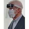 5pcs Safety Face Shields Transparent Full Face Protective Flexible Plastic Visor