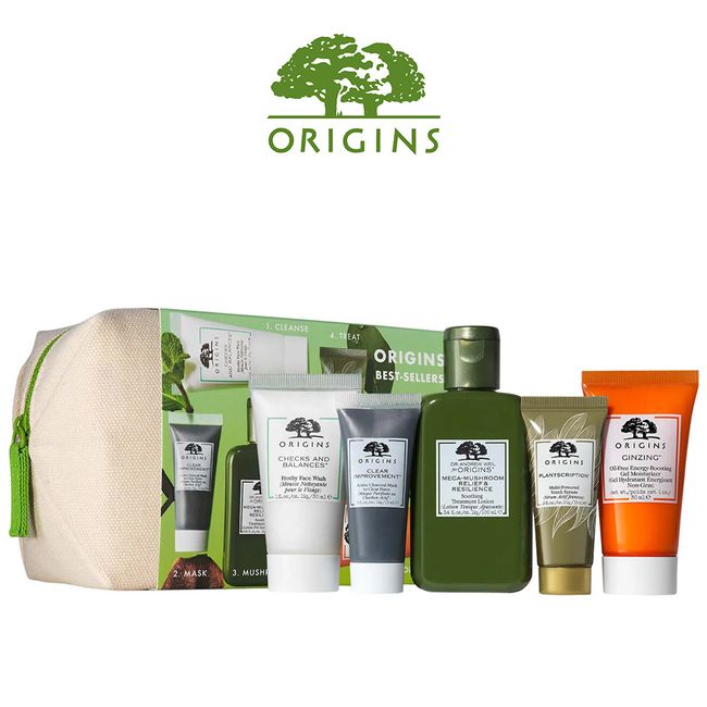 Origins Travel Size Cleansing & Moisturizing Best-Sellers Set, Free Ship (6 Pcs)