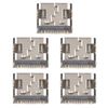 Annadue 5PCs Replacement Charging Port Assembly for PS5 Controller, Repair Part USB C Adaptor Charger Socket