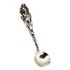 925 Sterling Silver Small Salt Spoon 2.3" Elegant Tableware Miniature Utensil