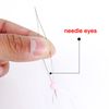 Shappy 6 Pieces Big Eye Beading Needles with Needle Bottle (3 inch)