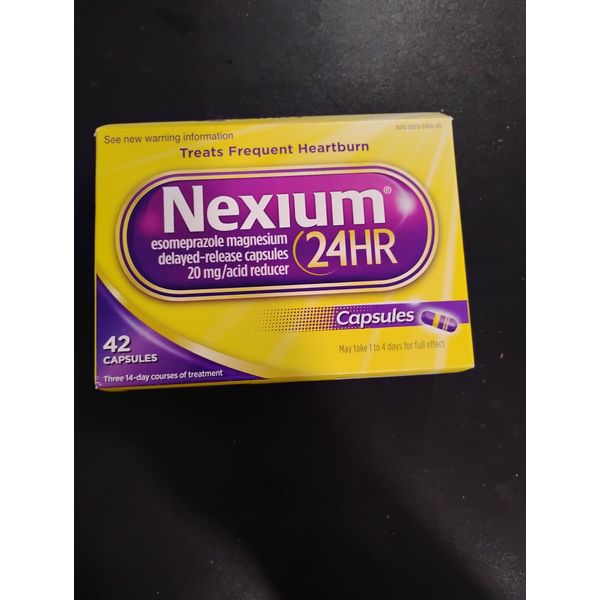 Nexium DFD-1014 24HR Acid Reducer Capsules for Heartburn Relief - 42 Count