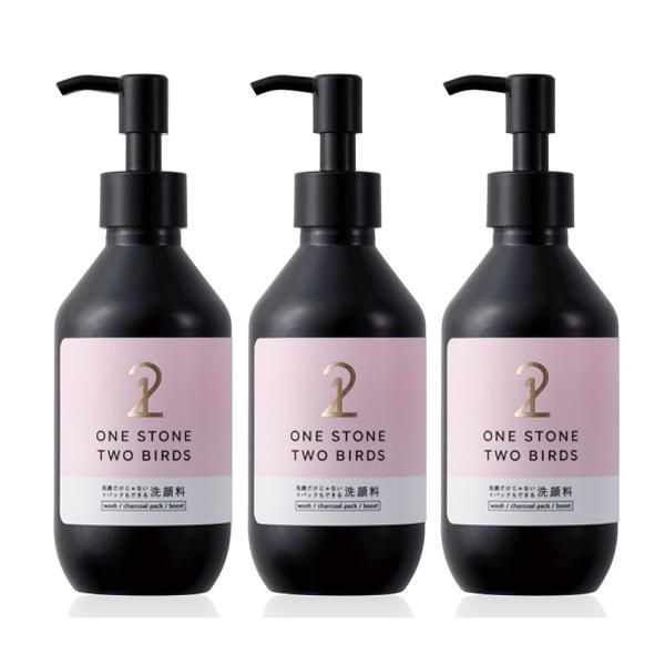 One Stone Two Bird Face Wash + Pack Face Cleanser 5.3Floz (150ml) 3-piece set Foaming pore friction required