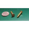 Brass #4  Phillips Flat Head Wood Screw x 1.00"  Length, 100 Pcs