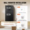 Double Door 7.2 cu.ft Safe Box with Key Lock Password Cabinet Black