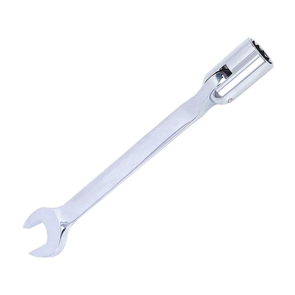 Aoktorkit 15 mm Socket Wrench, Combination Scaffold Spanner, Metric Open-Ended Spanner for Bicycle, Car Repair, Home Maintance