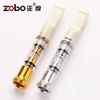 ZOBO Regular Size Cigarette Filter Holder Fear and Loathing Hunter S Thompson Type, Clean Smoke, Reduce Tar and Smoke Stains, Elegant and Stylish (with 1 Extra Mouthpiece and Sealing Ring) Silver Clr