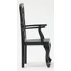 Classics by Handley Dollhouse Miniature Arm Chair, Black