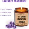 It's Giving Marathon Runner Candle - Marathon Decoration - Gift for Him/Her