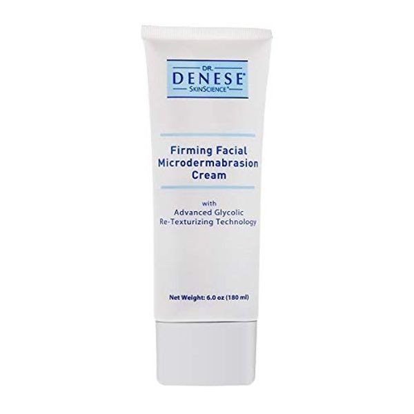 Dr. Denese SkinScience Firming Facial MicroDermabrasion Cream Refresh with Botanical Ingredients - Dual Physical Peel & Chemical Exfoliant For Glowing Radiant Skin - Paraben-Free, Cruelty-Free - 6oz